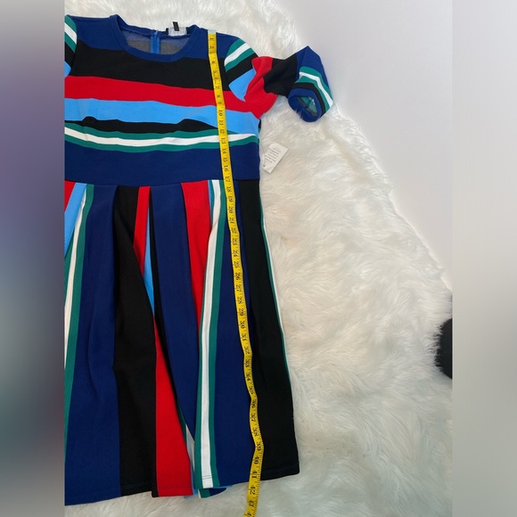 #514 ELOQUII Opposing Striped Knit Dress size 18 NWT - Picture 8 of 12